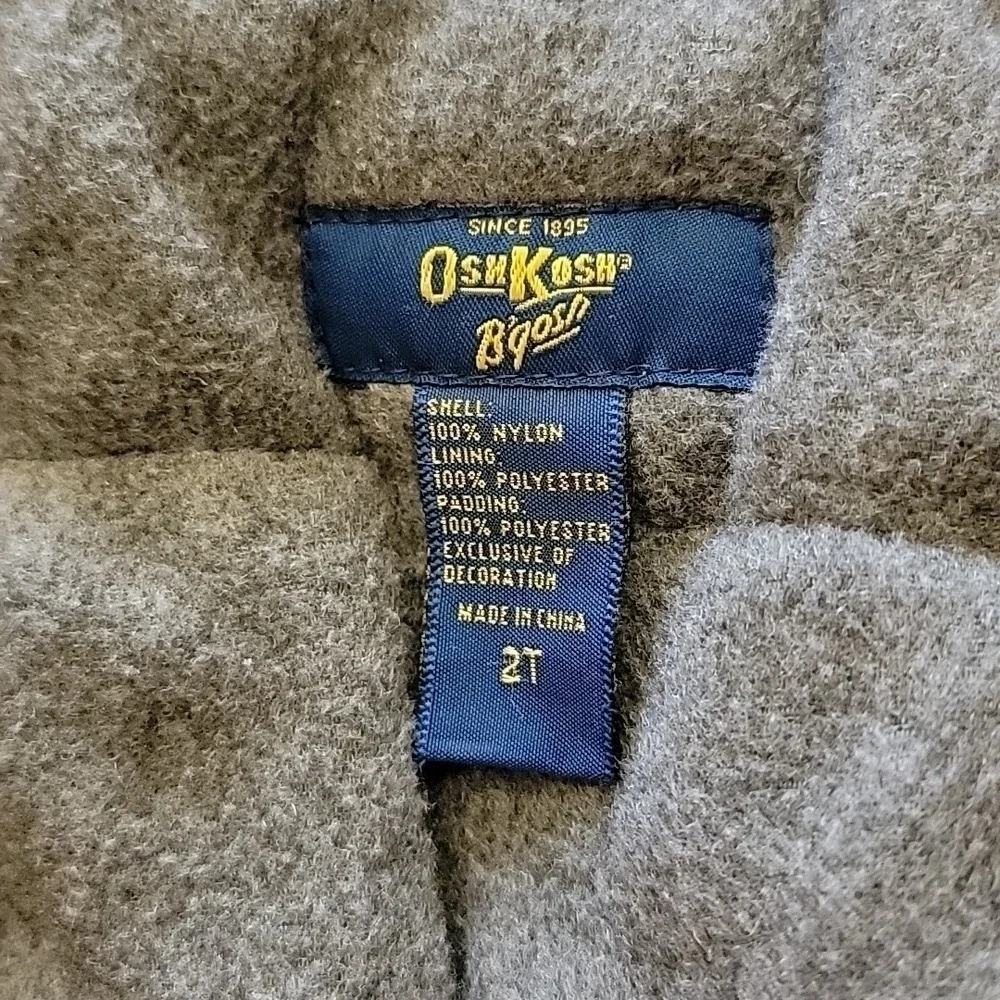Osh Kosh Yellow and Navy Blue Winter Coat Size 2T